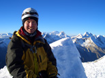 Bergsteigen in Peru, Trekking in Peru, Andreas Haug auf dem Alpamayo (5947 m)