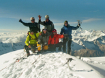 Trekkingtouren und Bergsteigen in Peru, Michel und Freunde auf dem Chopicalqui (6354 m) by Michel Meier